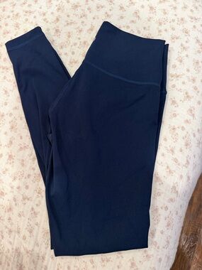 lululemon athletica black top with silver logo